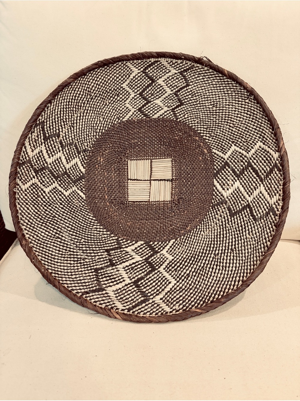 NEW Africa Woven Basket. Made by the Binga people of Zambia/Zimbabwe